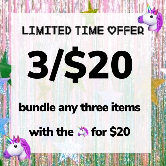 NEW DEAL: 3 🦄 items for $20!!! - Picture 1 of 1